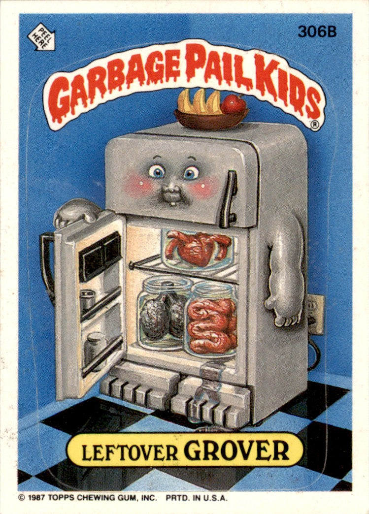 1987 Garbage Pail Kids Series 8 #306b Leftover Grover EX