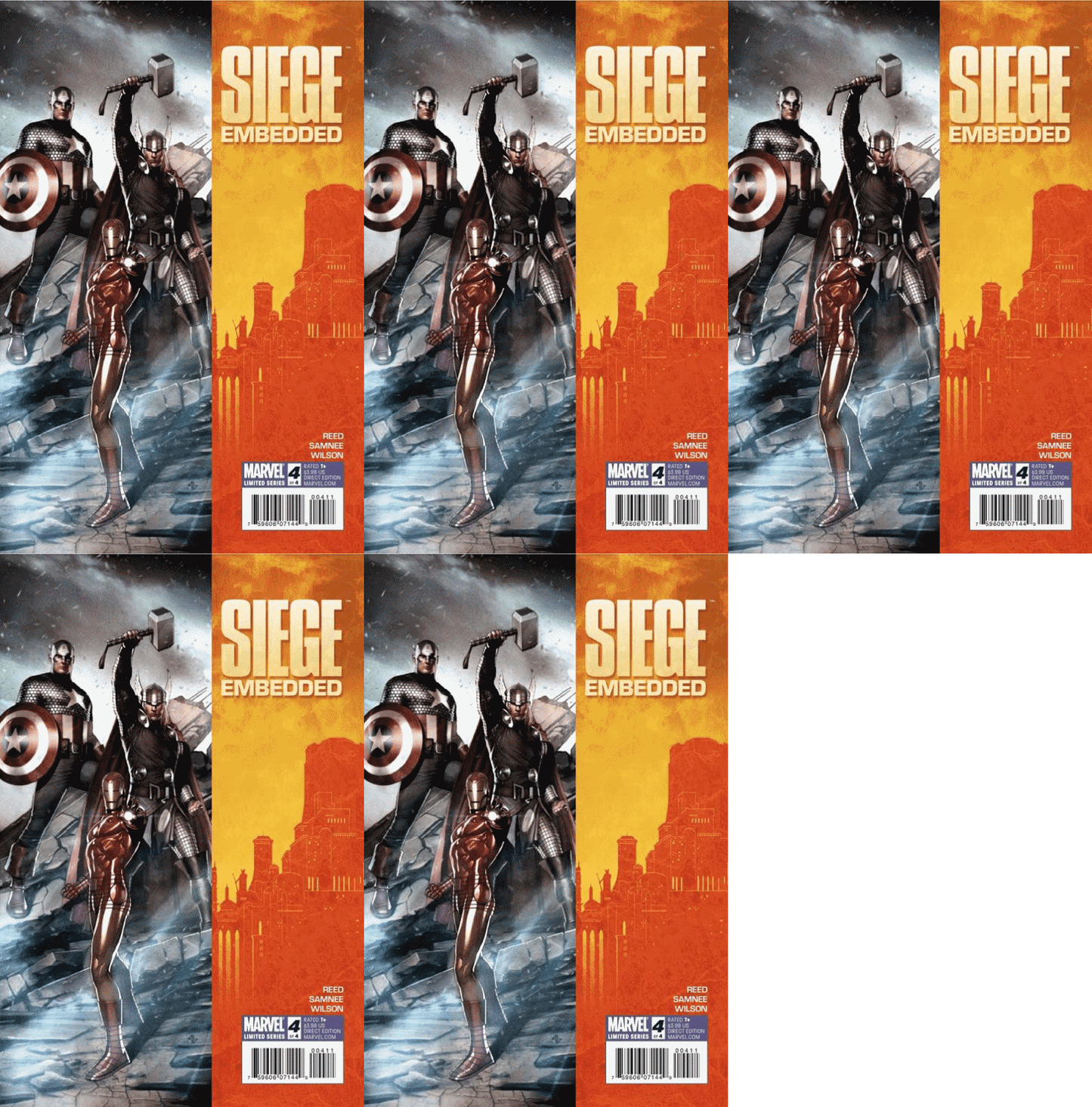Siege: Embedded #4 (2010) Marvel Comics - 5 Comics