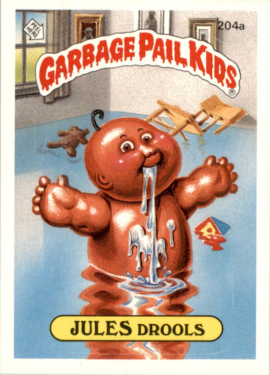 1986 Garbage Pail Kids Series 5 #204A Jules Drools NM-MT
