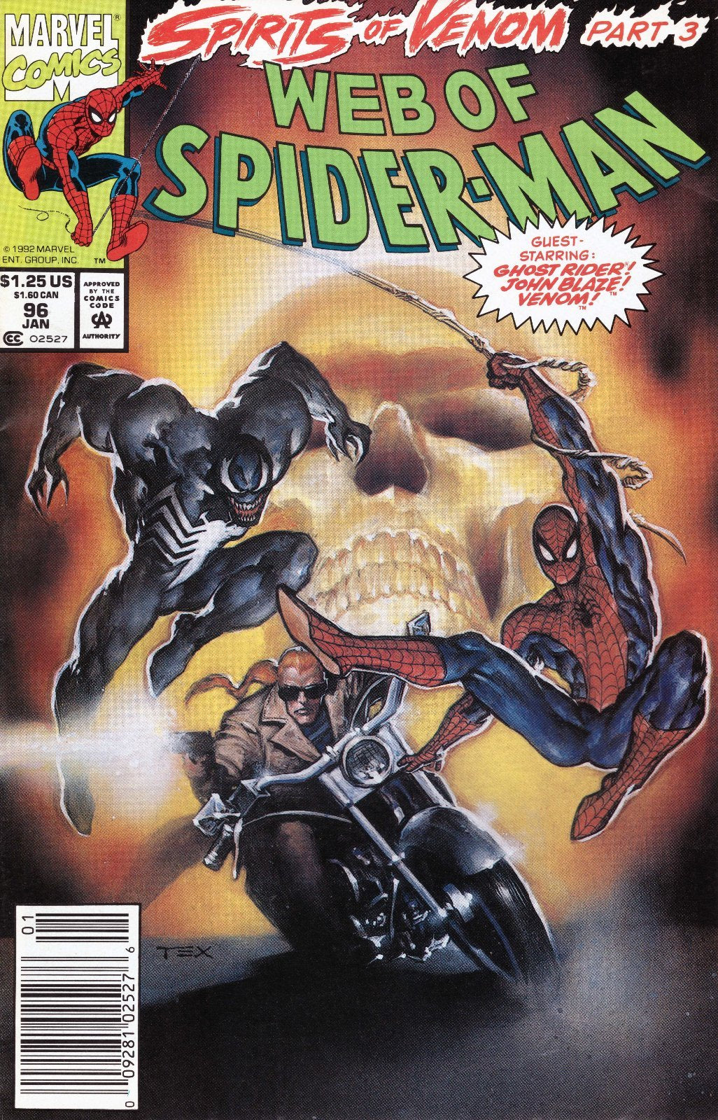 Web of Spider-Man #96 Newsstand (1985-1995) Marvel Comics