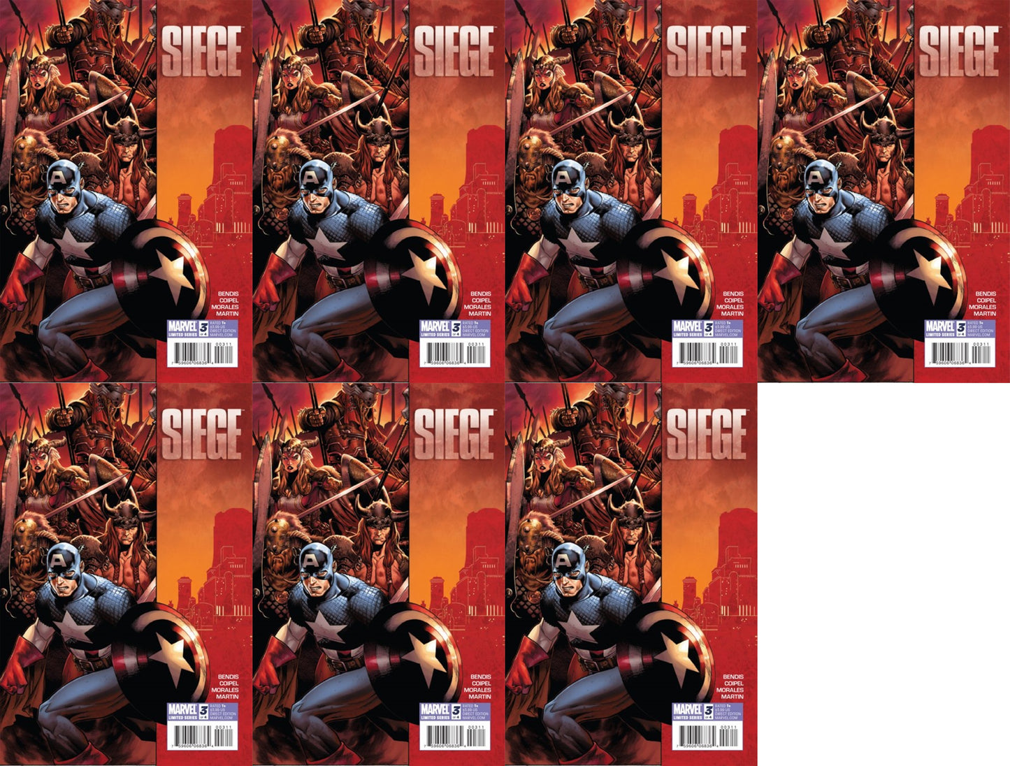 Siege #3 (2010) Marvel Comics - 7 Comics