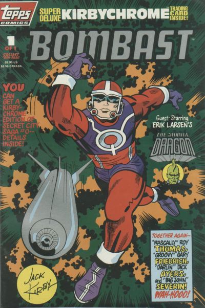 Bombast #1 Polybagged with Trading Card (1993) Topps Comics