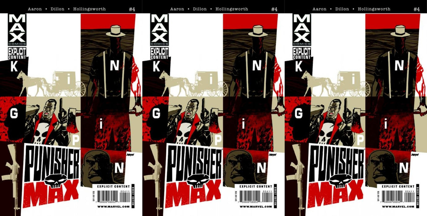 Punisher Max #4 (2010-2012) Marvel Comics - 3 Comics