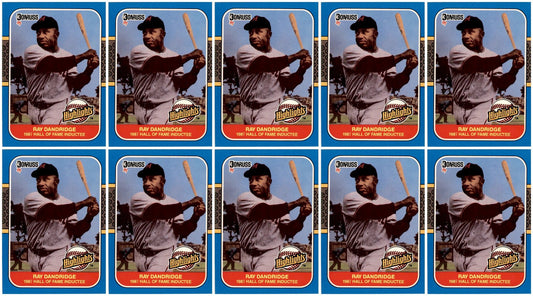 (10) 1987 Donruss Highlights #18 Ray Dandridge Minneapolis Millers Card Lot