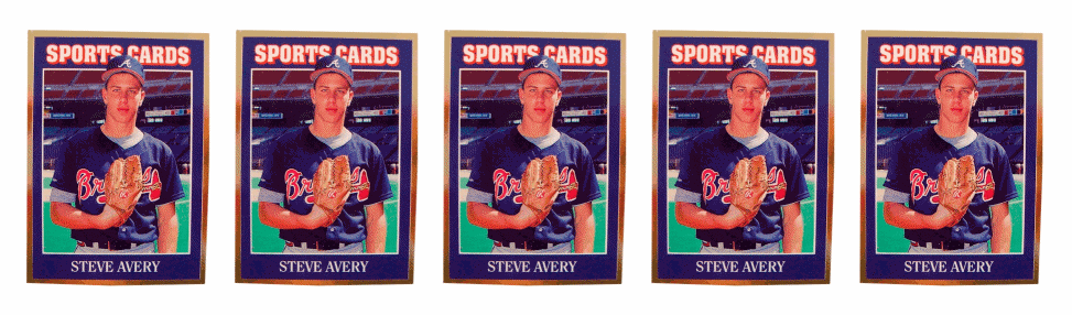 (5) 1992 Sports Cards #11 Steve Avery Baseball Card Lot Atlanta Braves