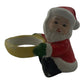 Santa Clause Vintage 1.5 Inch Ceramic Candle Holder