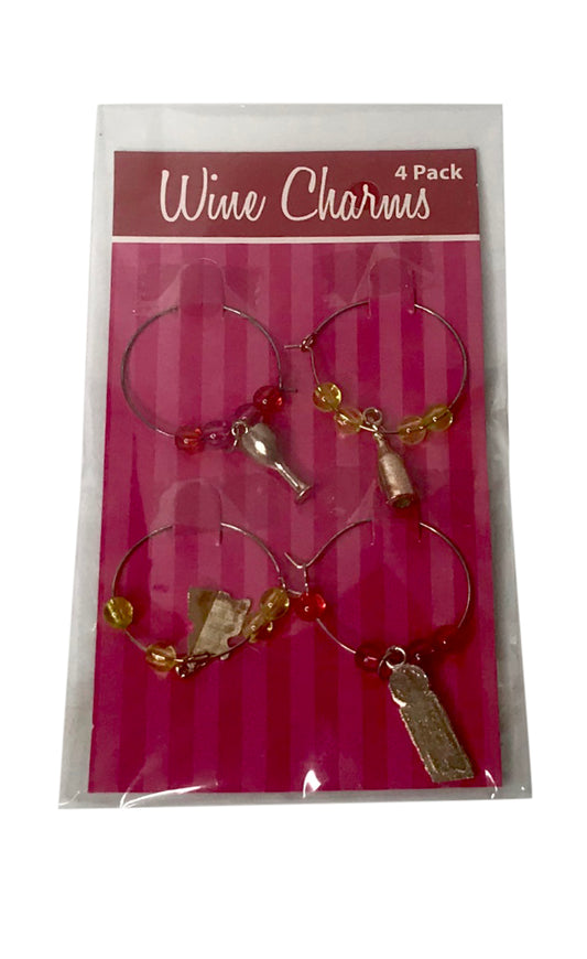 Wine Charm Jewelry 4 Pack New in Package