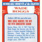 1988 Topps Kmart Memorable Moments #2 Wade Boggs Boston Red Sox