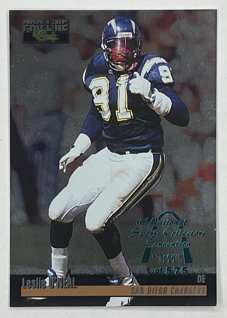 1995 Pro Line National Sports Convention #261 Leslie O'Neal San Diego Chargers