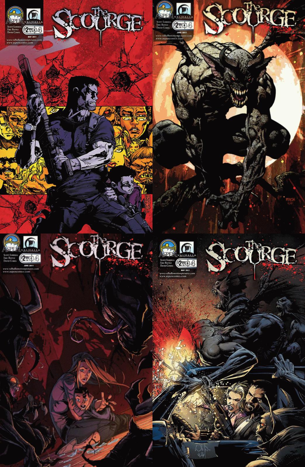 The Scourge #4 (2010-2011) Aspen Comics - 4 Comics