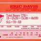 1990 Topps Hills Hit Men Baseball #1 Eric Davis Cincinnati Reds