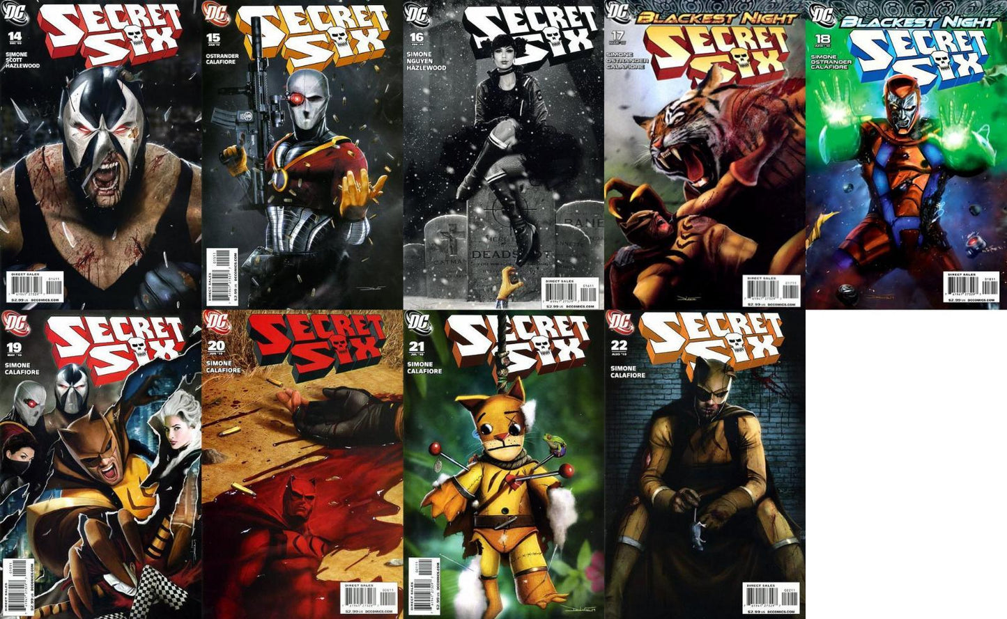 Secret Six #14-22 (2008-2011) DC Comics - 9 Comics