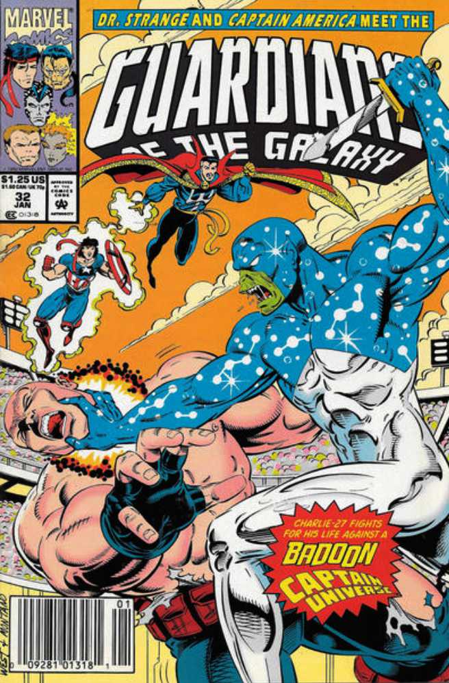 Guardians of the Galaxy #32 Newsstand Cover (19901-1995) Marvel