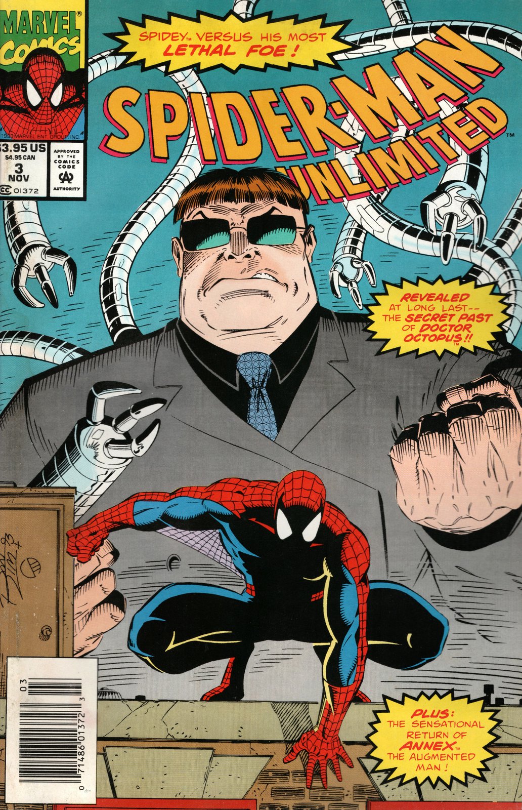 Spider-Man: Unlimited #3 Newsstand Cover (1993-1998) Marvel