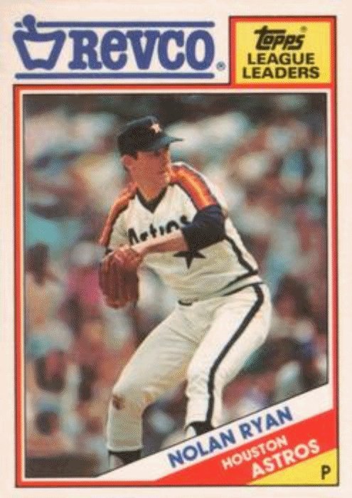 1988 Topps Revco League Leaders Baseball 8 Nolan Ryan