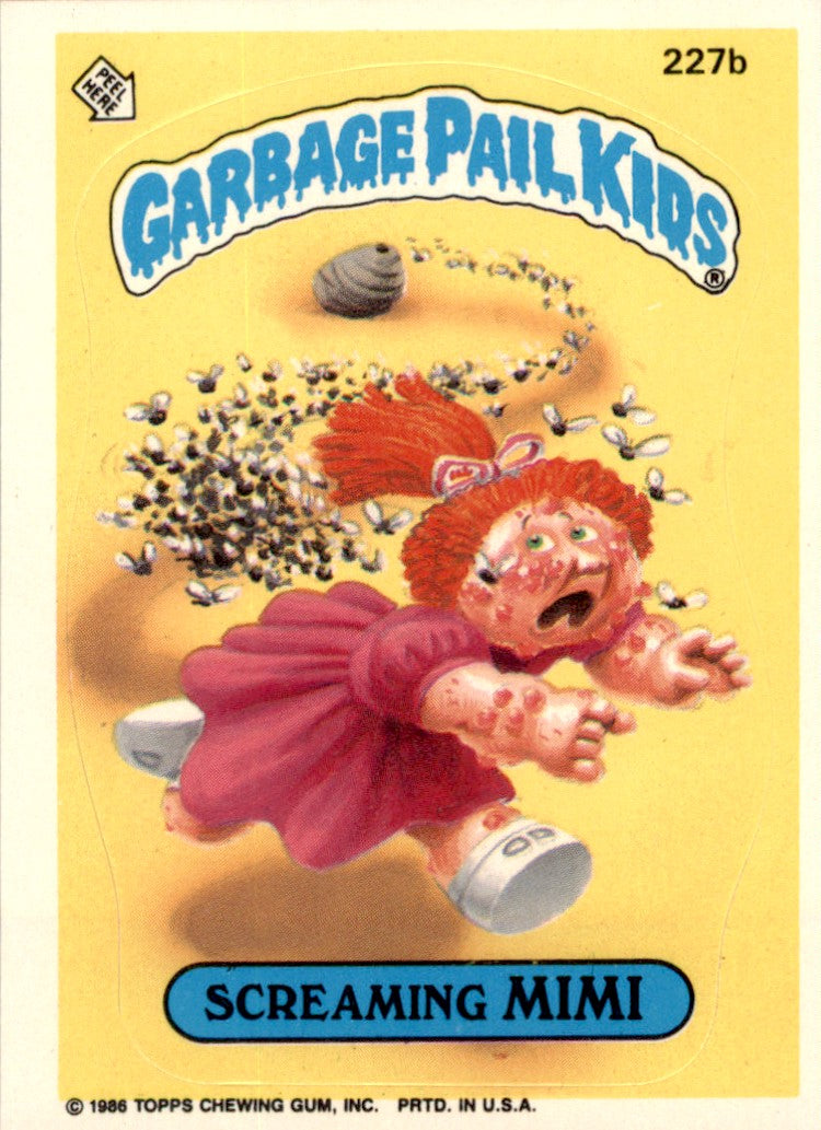 1986 Garbage Pail Kids Series 6 #227B Screaming Mimi NM