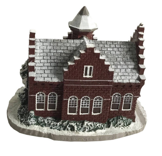 Rockwell's Main Street "The Town Offices" Hand Painted Sculpture 1989