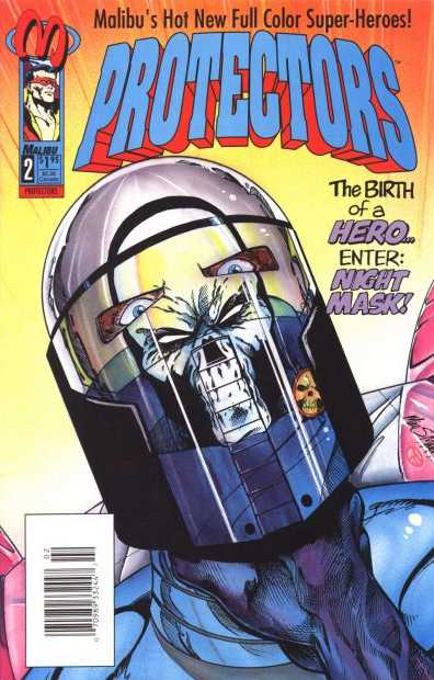 Protectors #2 Newsstand Cover (1992-1994) Malibu