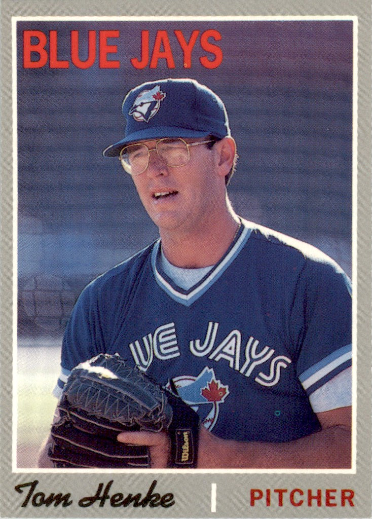 1992 Baseball Cards Magazine '70 Topps Replicas #54 Tom Henke Blue Jays