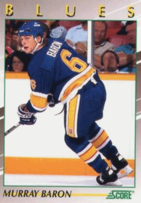 1991-92 Score Young Superstars Hockey 27 Murray Baron