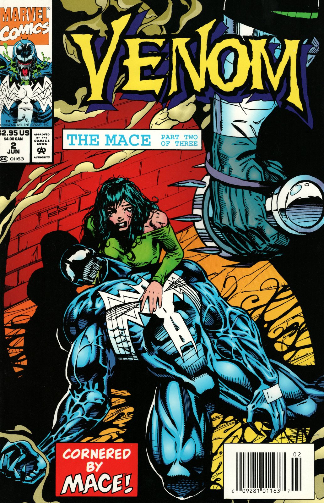 Venom The Mace #2 Newsstand Cover (1994)