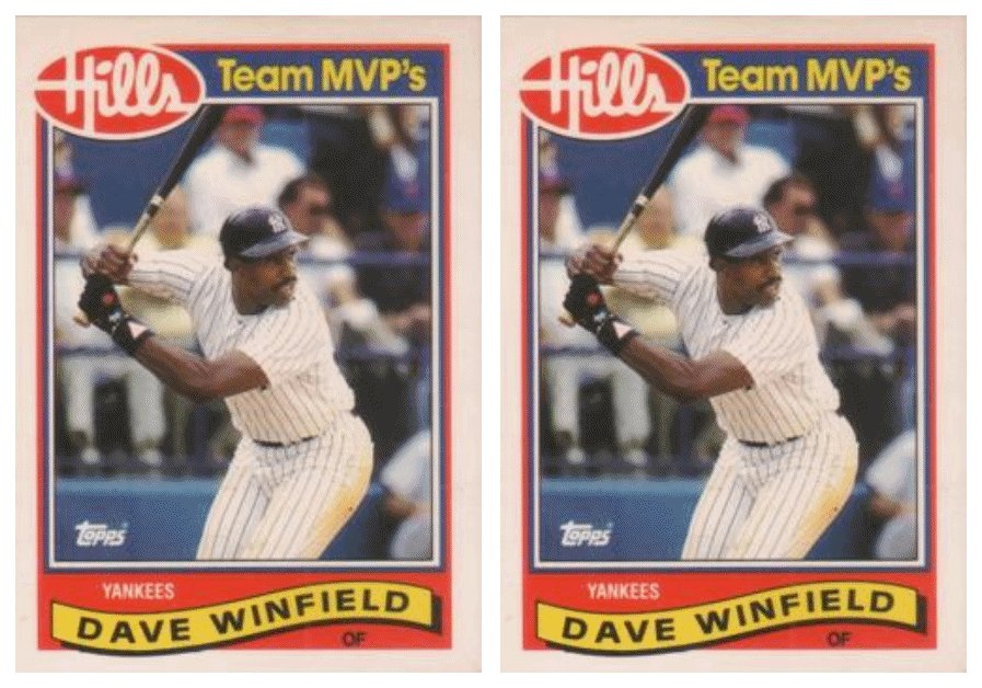 (2) 1989 Topps Hills Team MVP's Baseball #32 Dave Winfield Card Lot Yankees