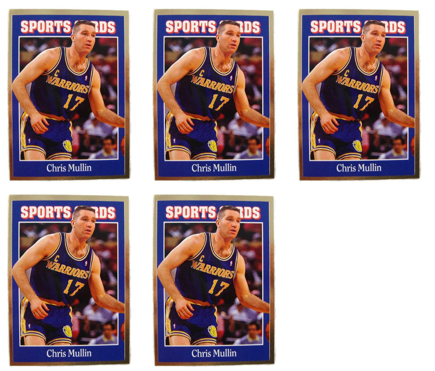 (5) 1992 Allan Kaye's Sports Cards #101 Chris Mullin Basketball Card Lot