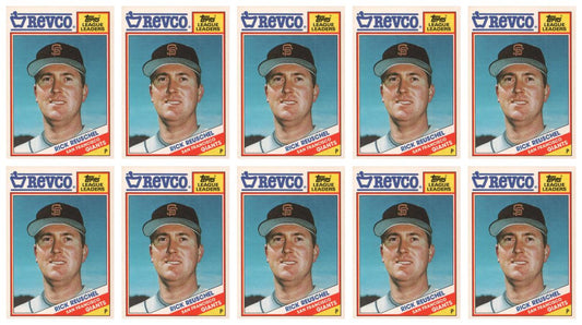(10) 1988 Topps Revco League Leaders Baseball #13 Rick Reuschel Lot Giants