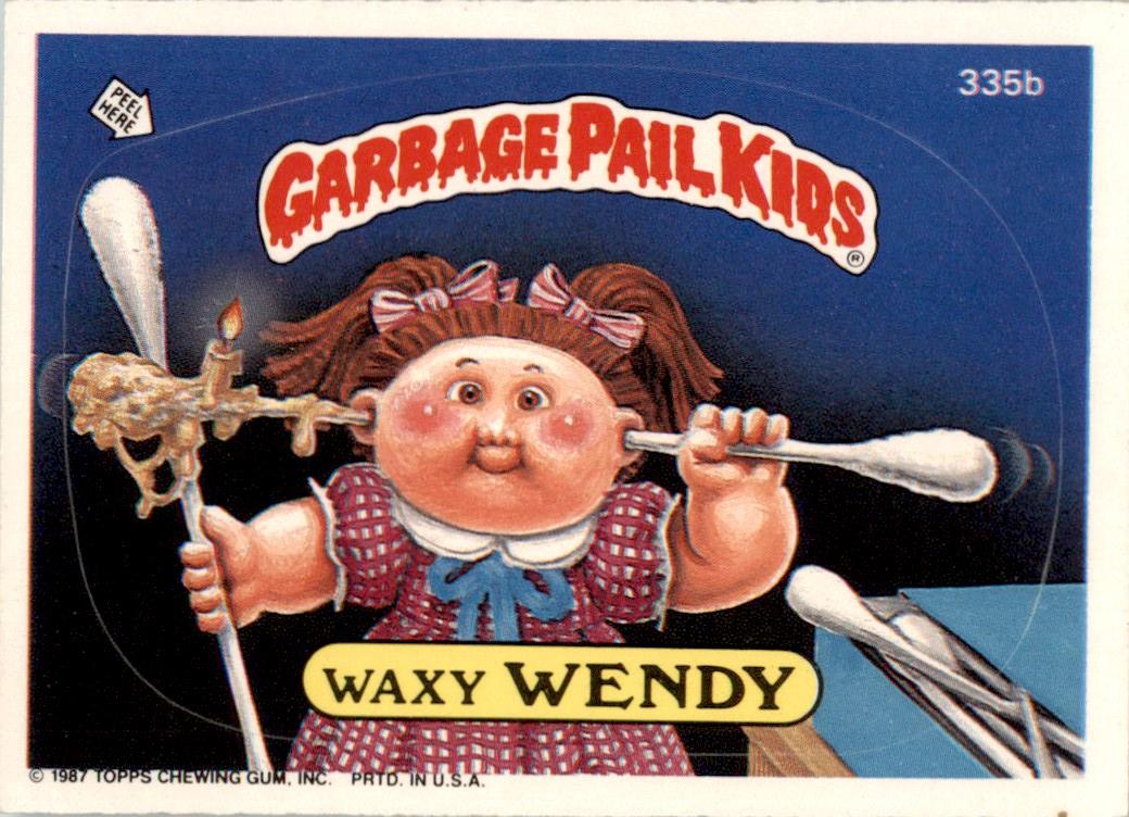 1987 Garbage Pail Kids Series 9 #335b Waxy Wendy VG-EX