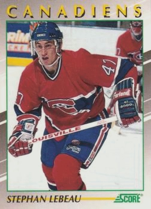 1991-92 Score Young Superstars Hockey 7 Stephan Lebeau