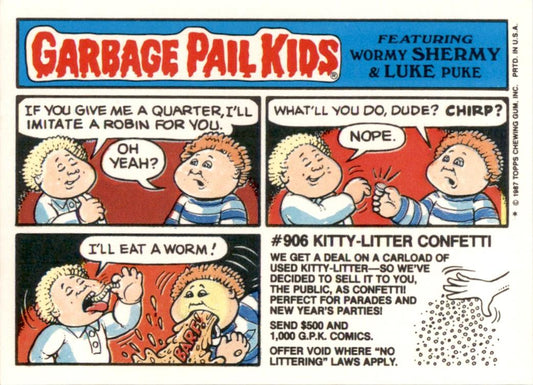1987 Garbage Pail Kids Series 8 #328b Bright Dwight NM-MT