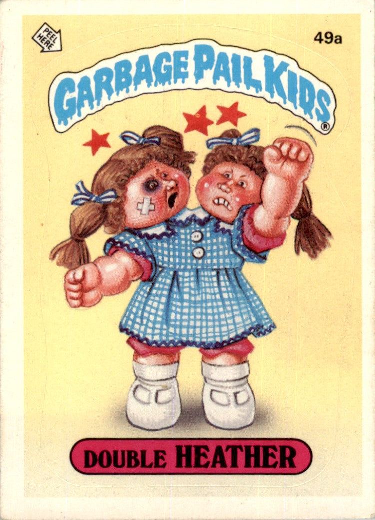 1985 Garbage Pail Kids Series 2 #49a Double Heather One Asterisk EX
