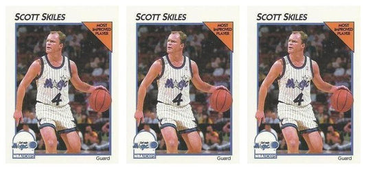 (3) 1991-92 Hoops McDonald's Basketball #29 Scott Skiles Lot Orlando Magic