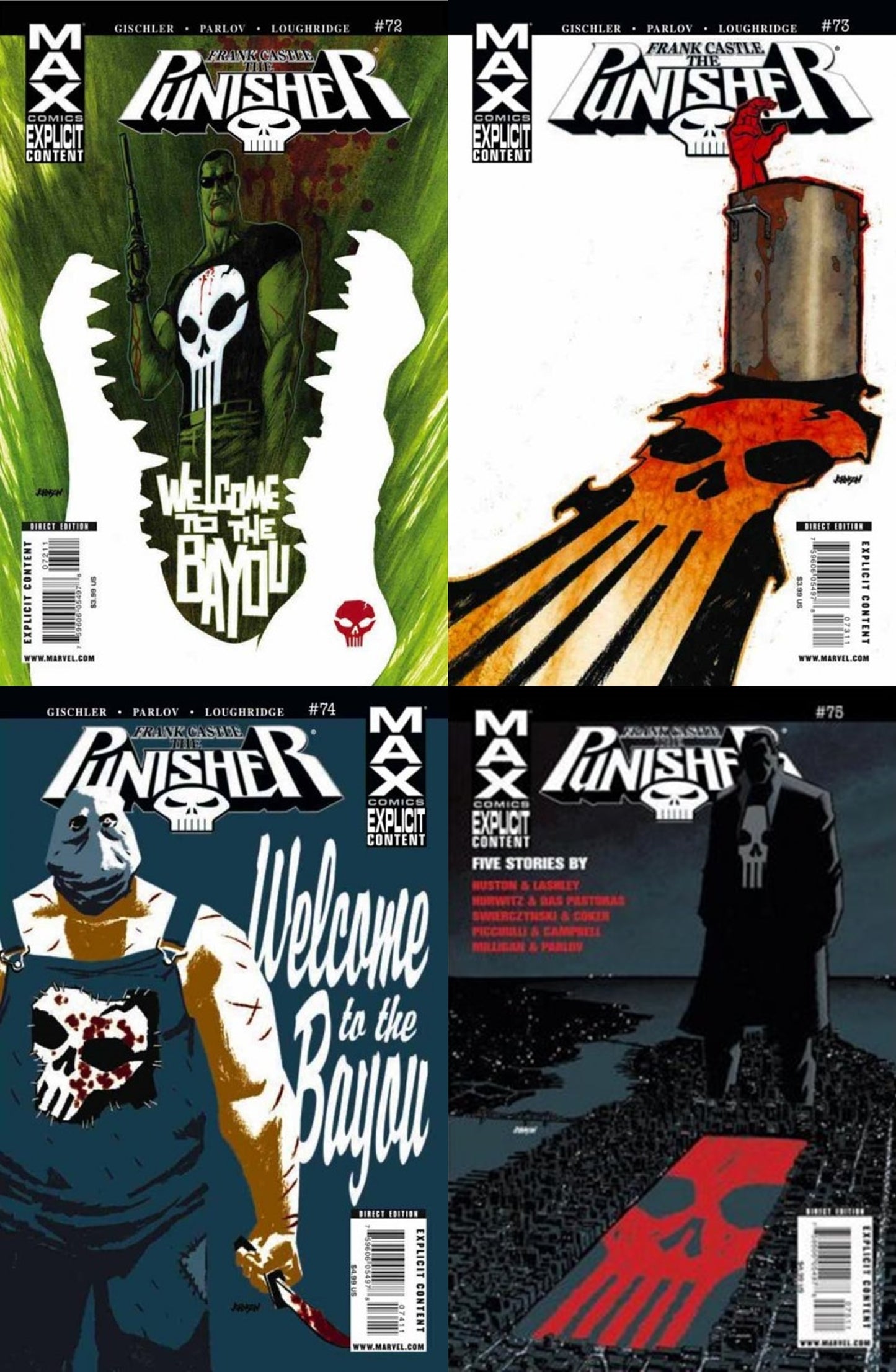 Punisher #72-75 Volume 7 (2004-2009) Marvel Comics - 4 Comics