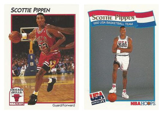 (2) 1991-92 Hoops McDonald's Scottie Pippen Card Lot