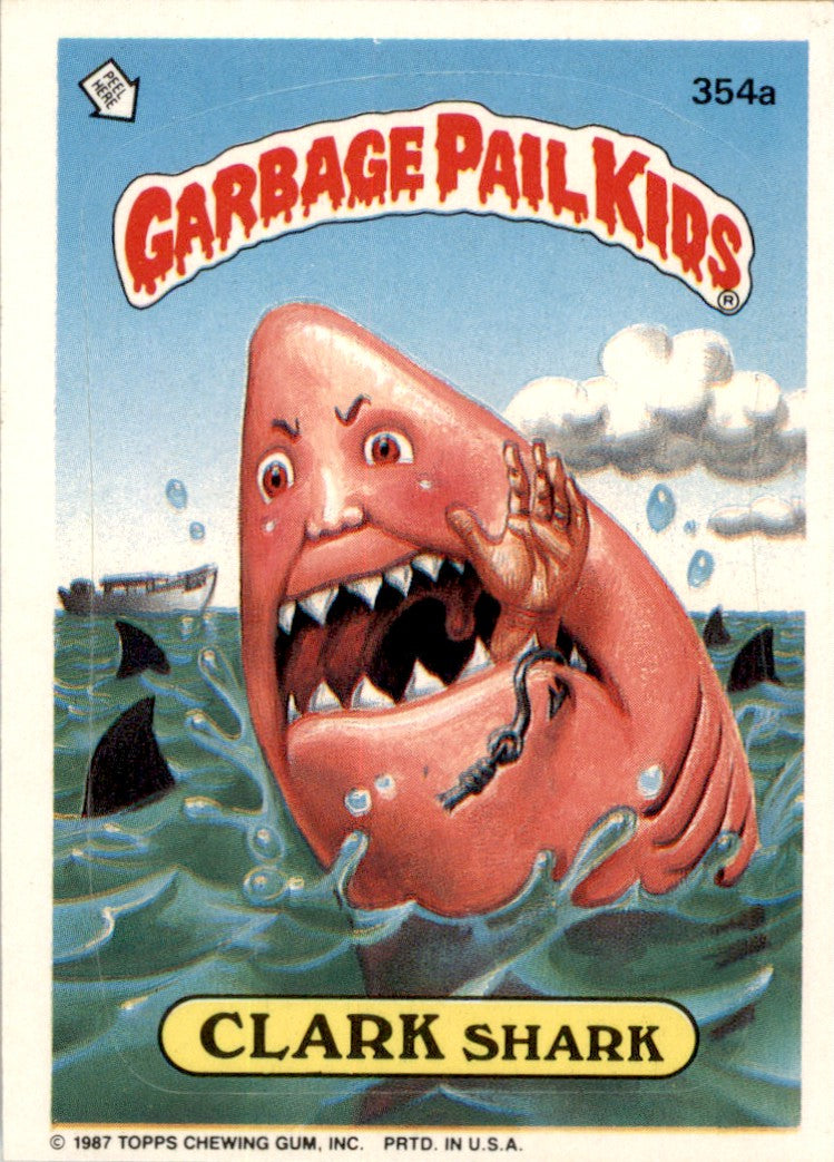 1987 Garbage Pail Kids Series 9 #354a Clark Shark NM