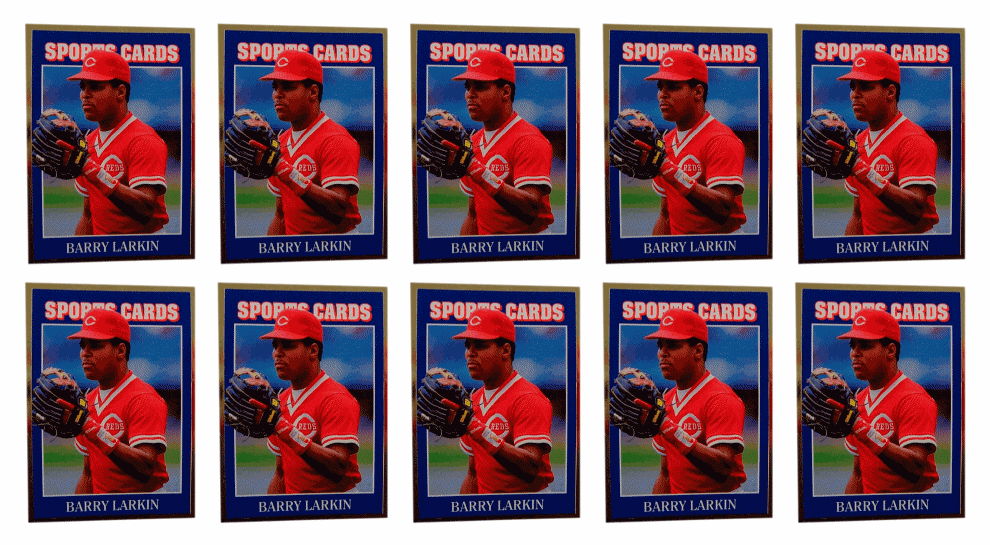 (10) 1992 Sports Cards #59 Barry Larkin Baseball Card Lot Cincinnati Reds