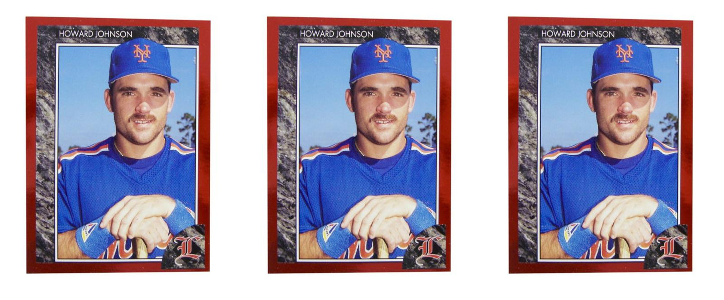 (3) 1992 Legends #18 Howard Johnson Baseball Card Lot New York Mets