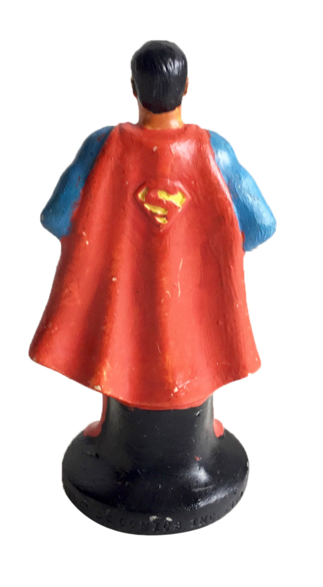 Vintage Creepy Superman 5.25 Inch Hand Painted Statue