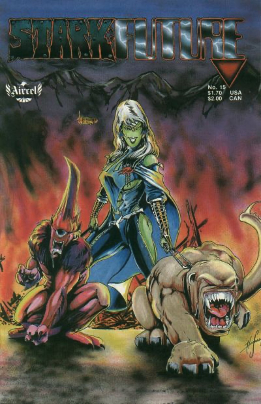 Stark: Future #15 Direct Edition Cover (1986-1987) Aircel Comics
