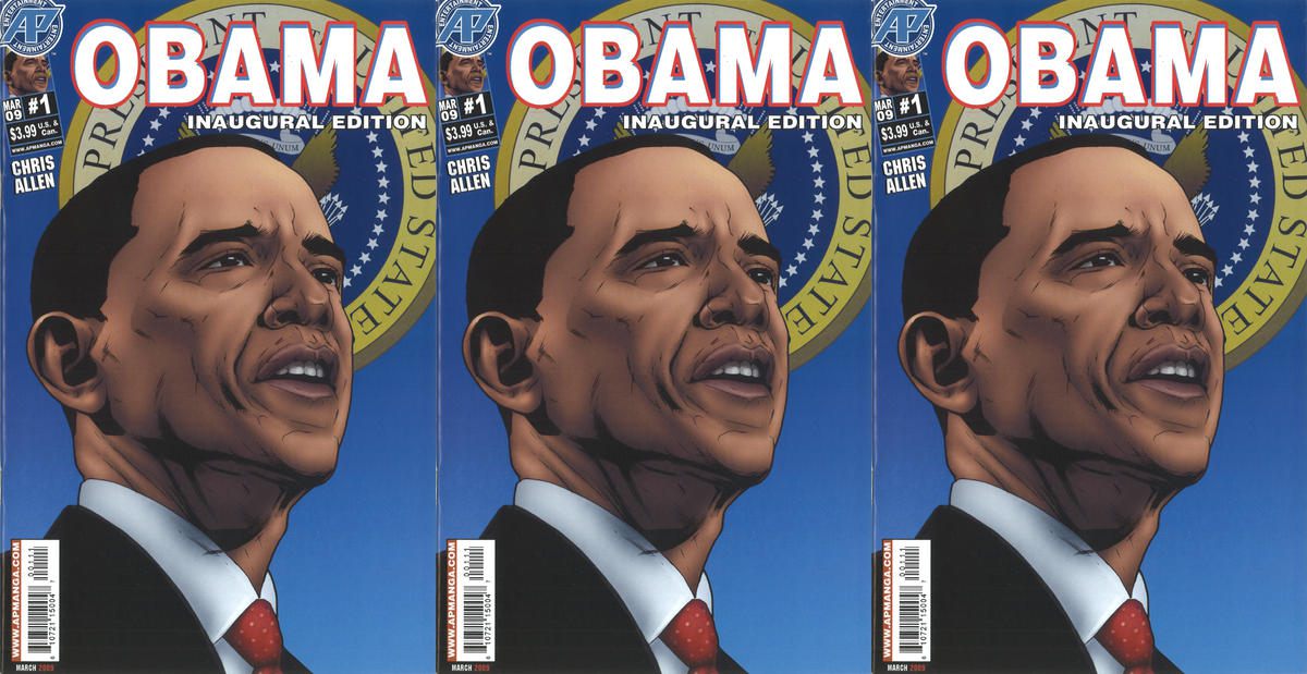 Obama: The Comic Book #1 Inaugural Edition (2009) Ape Entertainment - 3 Comics
