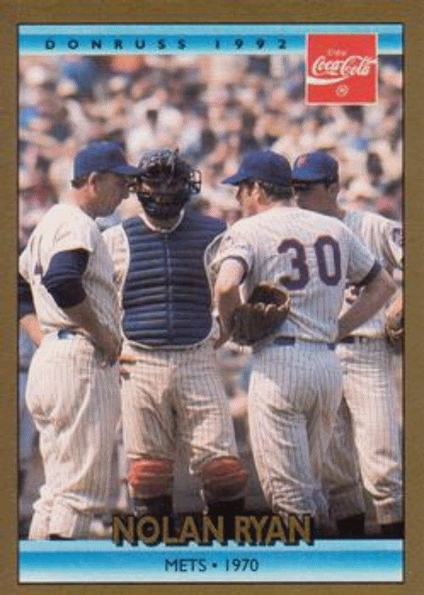 1992 Donruss Coca-Cola Nolan Ryan Baseball #4 Nolan Ryan New York Mets