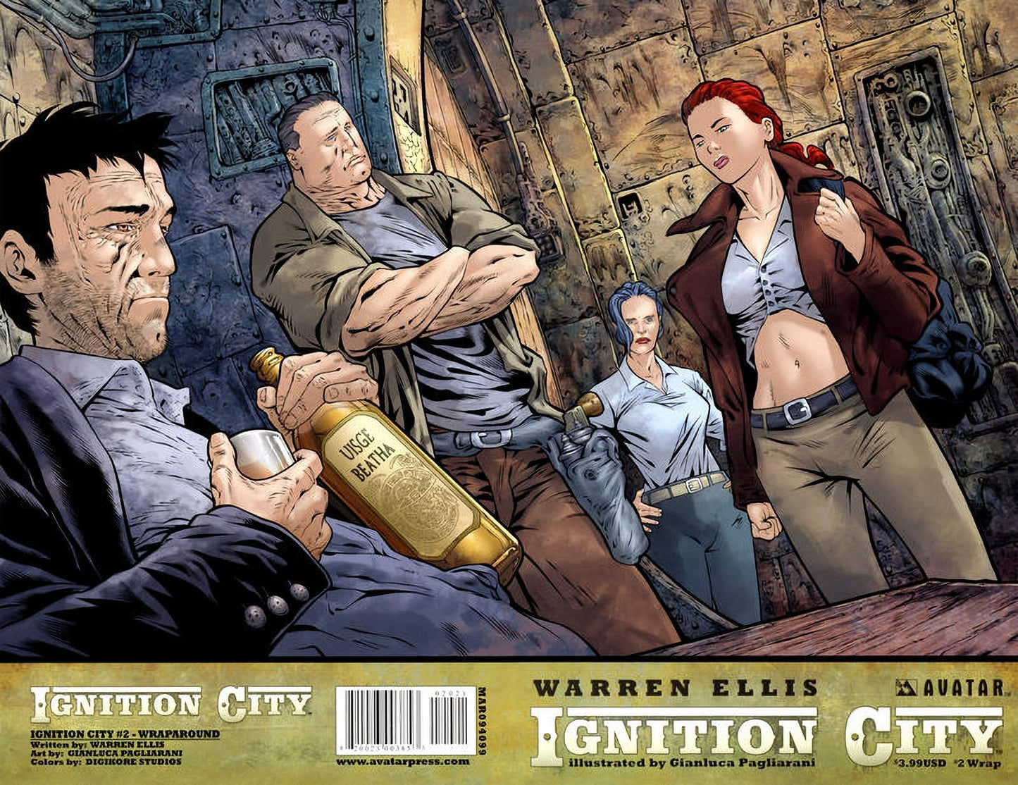 Warren Ellis' Ignition City #2 Wrap Cover (2009) Avatar Press Comics