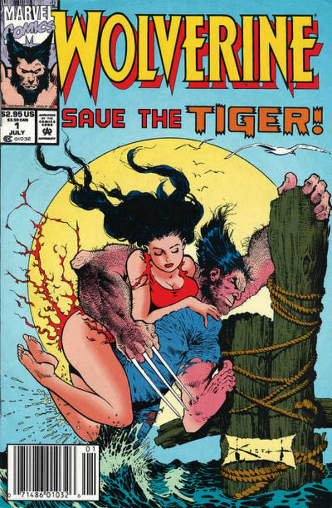 Wolverine: Save the Tiger #1 Newsstand Cover (1992) Marvel