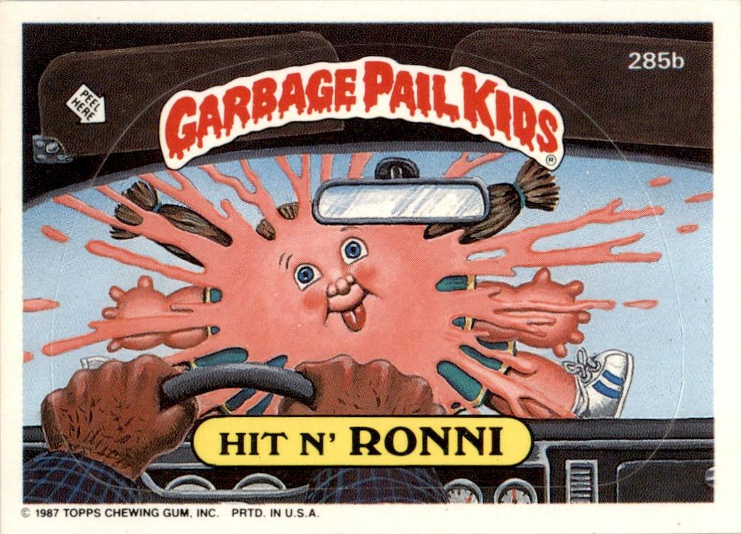 1987 Garbage Pail Kids Series 7 #285b Hit N' Ronni NM-MT