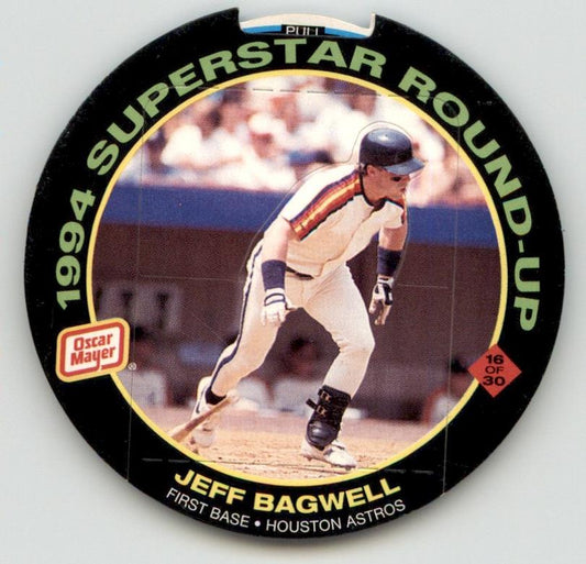 1994 Oscar Meyer Superstar Round-Up Pop-Up Discs #16 Jeff Bagwell Astros