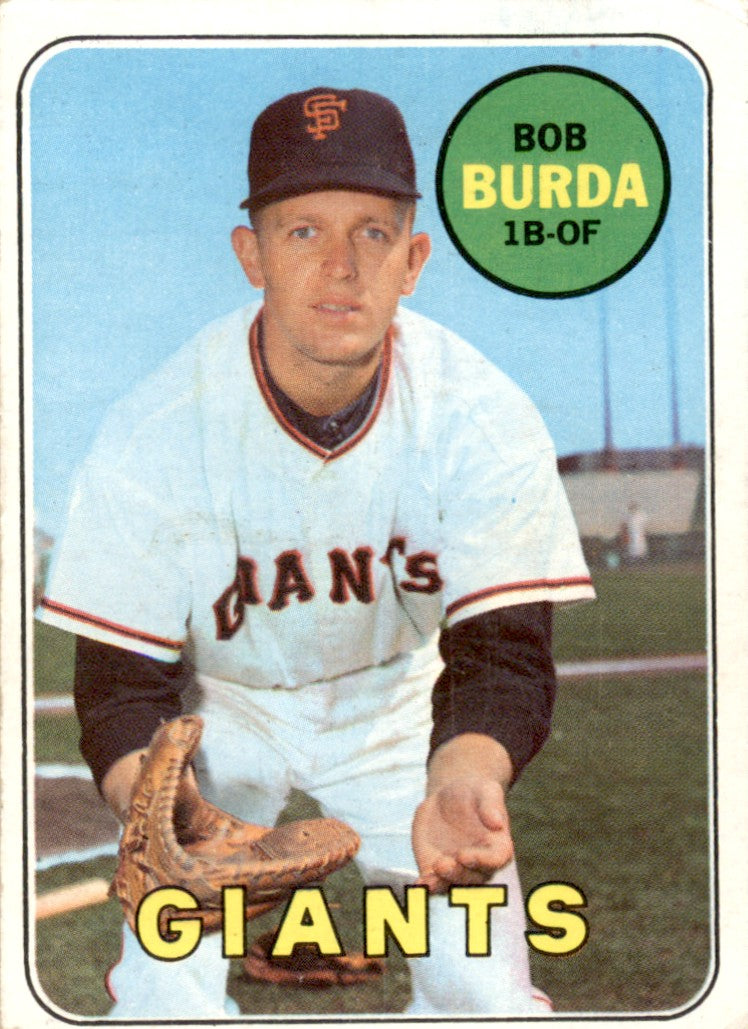 1969 Topps #392 Bob Burda RC San Francisco Giants GD