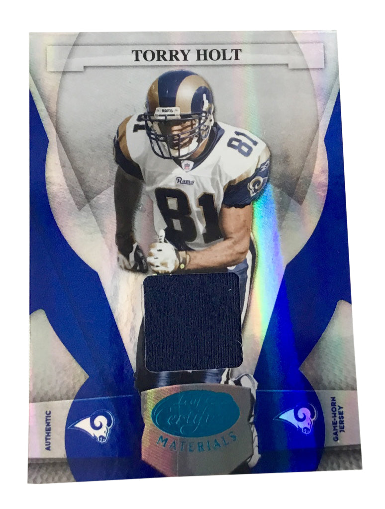 2008 Leaf Certified Materials - Mirror Blue Materials #133 Torry Holt Rams /50